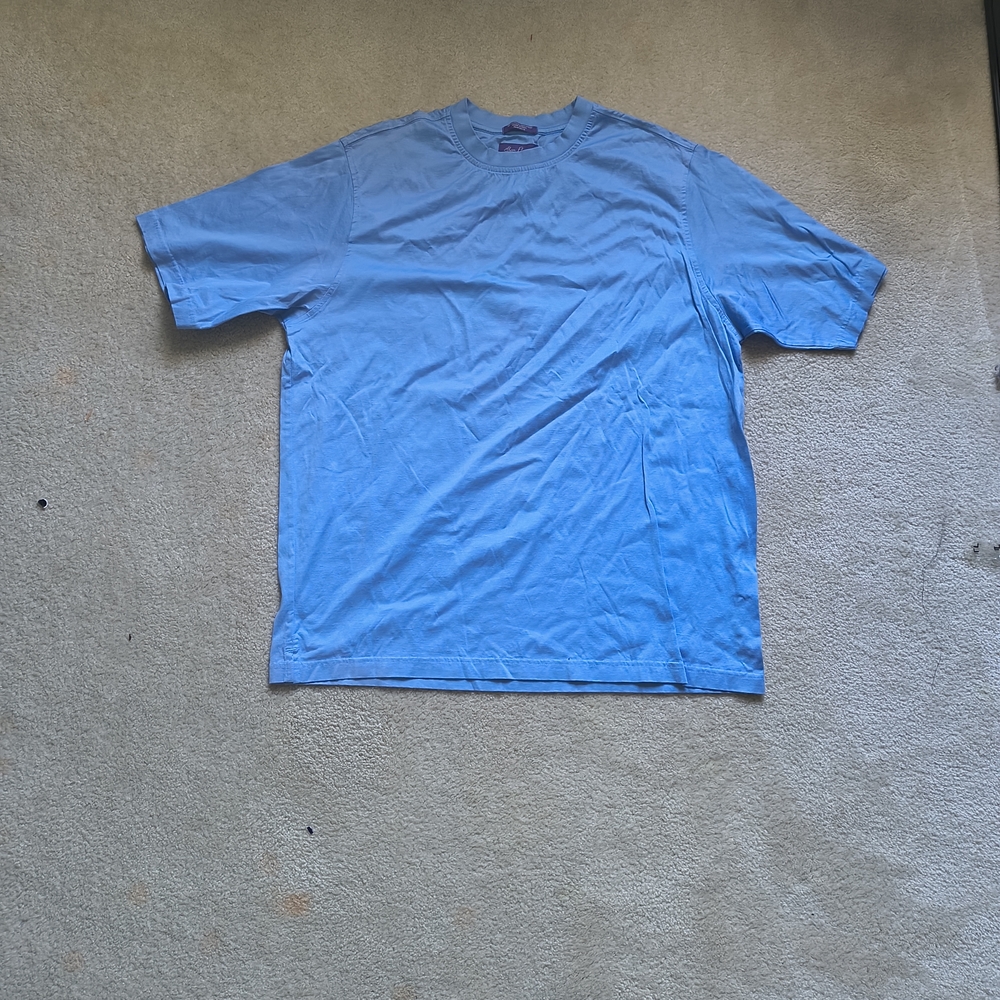 Alan Flusser Sky Blue Short Sleeve Shirt